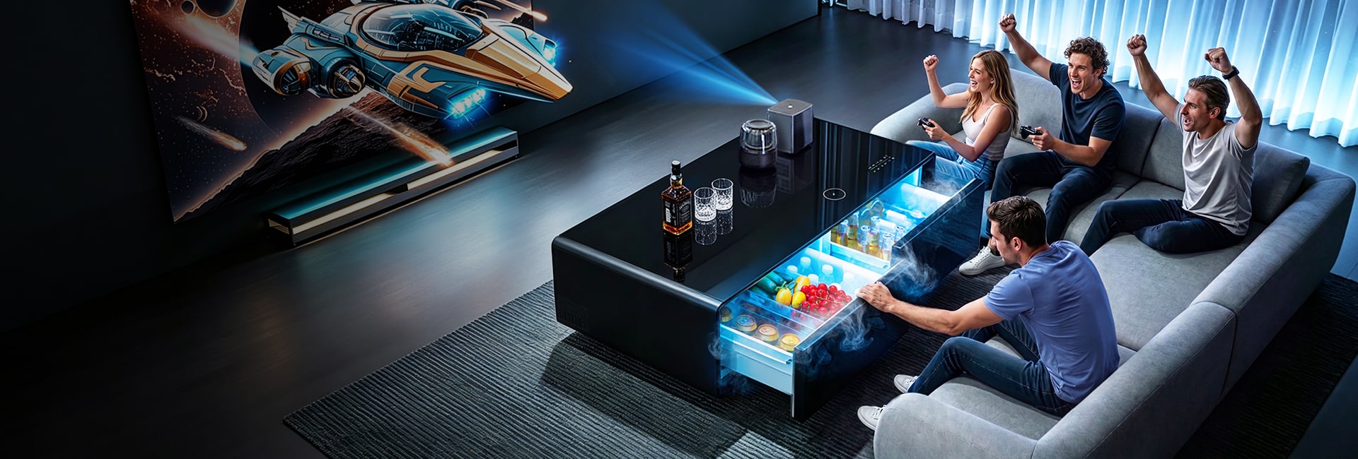 Your living room, reimagined for game night